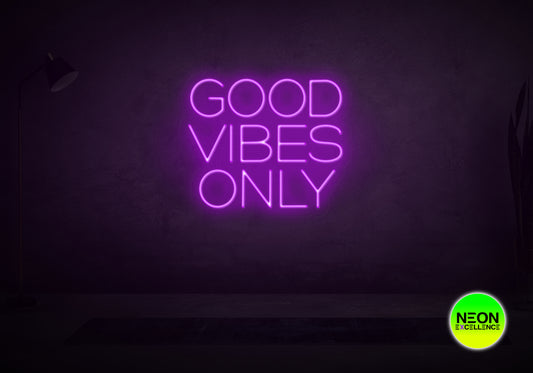 GOOD VIBES ONLY LED Neon Sign