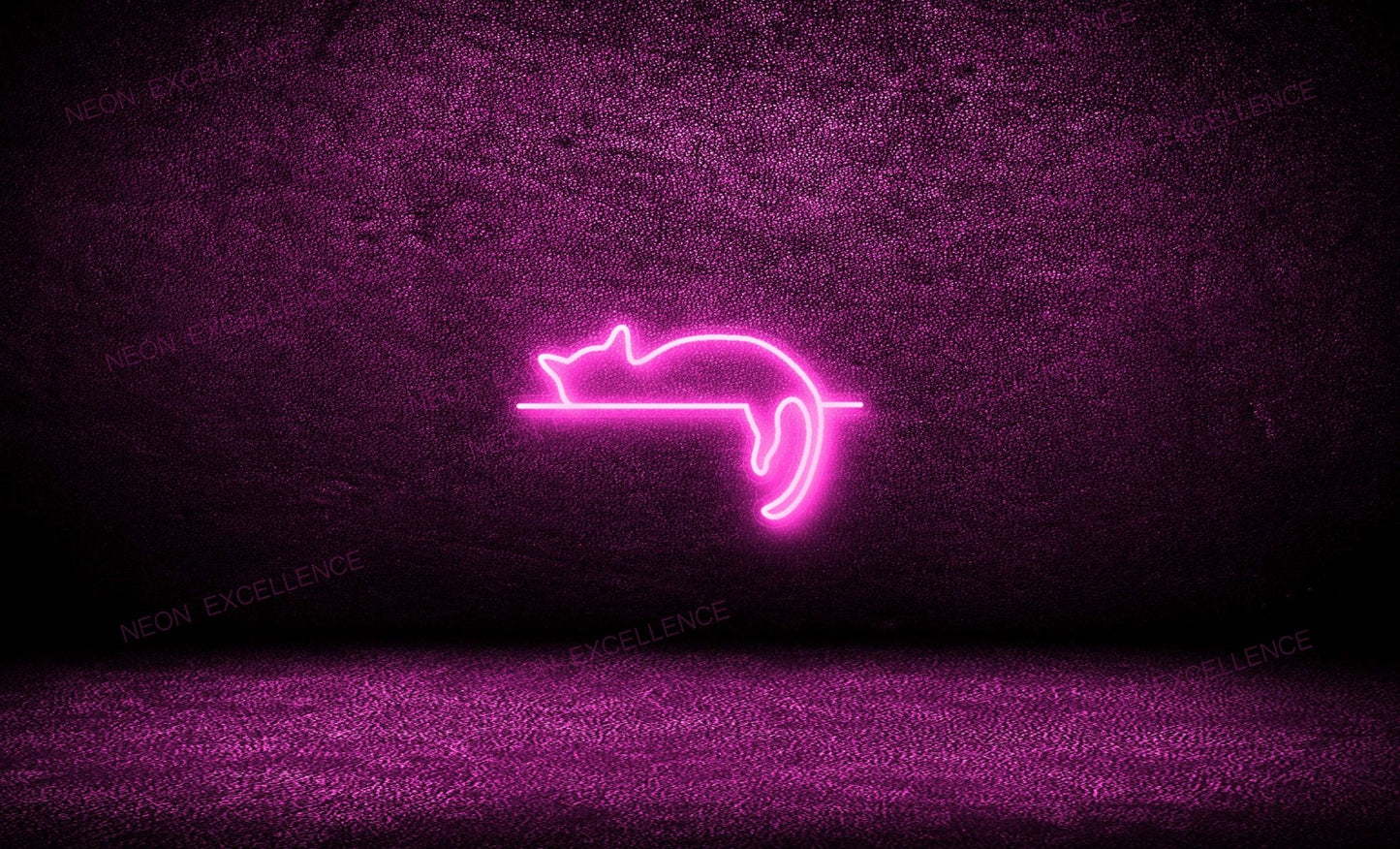 Chilling Cat LED Neon Sign - Neon Excellence