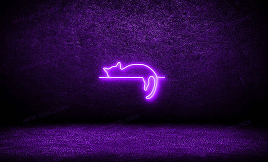 Chilling Cat LED Neon Sign - Neon Excellence