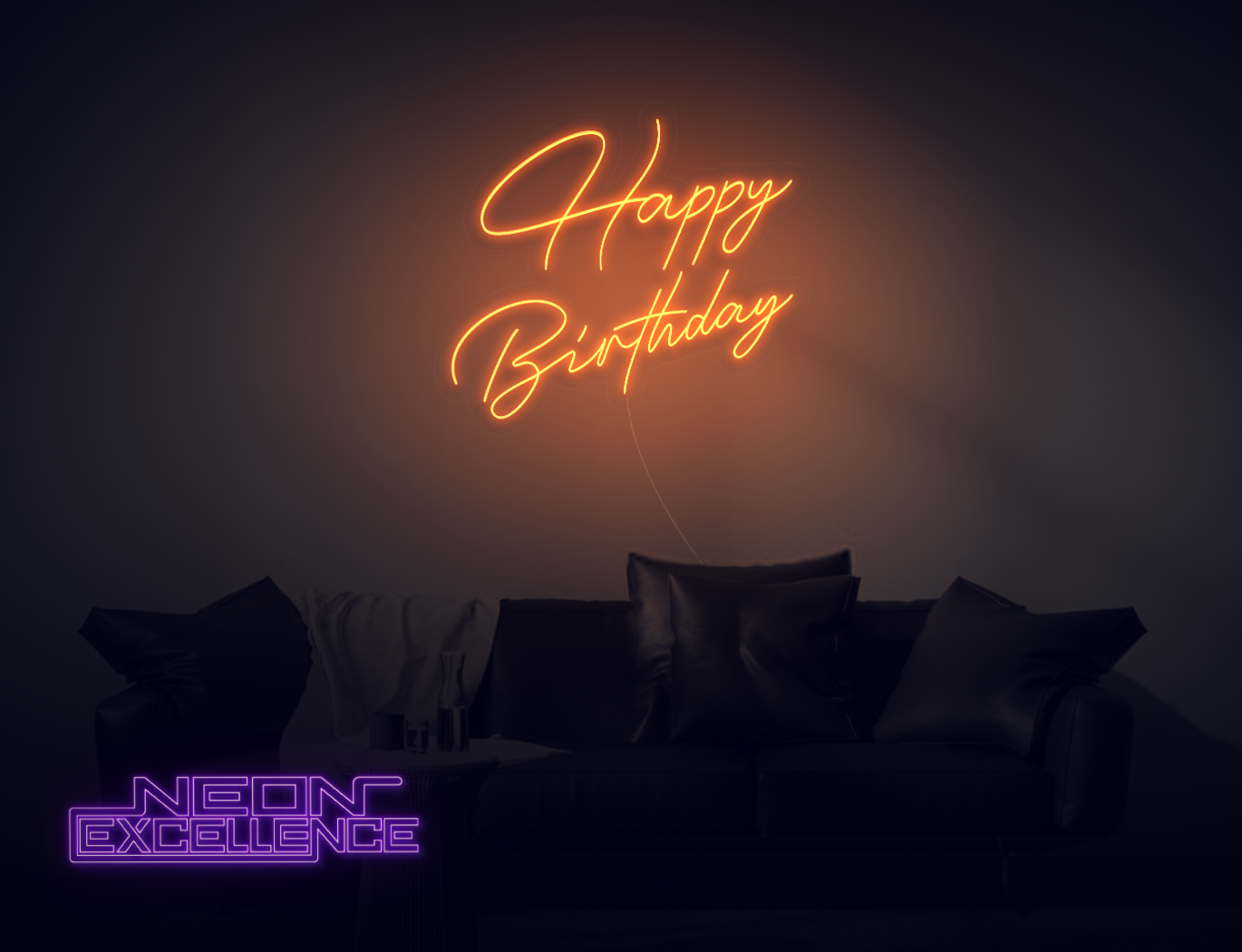Happy Birthday LED Neon Sign – Neon Excellence
