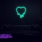 Drippy Heart LED Neon Sign