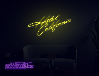 Hotel California LED Neon Sign