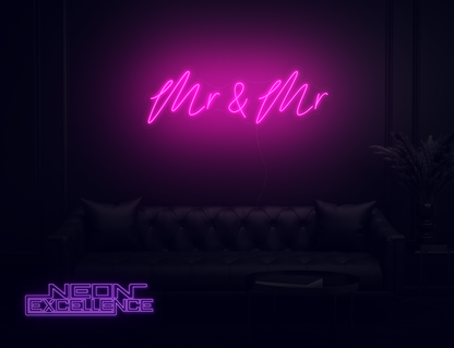 Mr & Mr LED Neon Sign