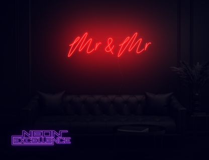 Mr & Mr LED Neon Sign