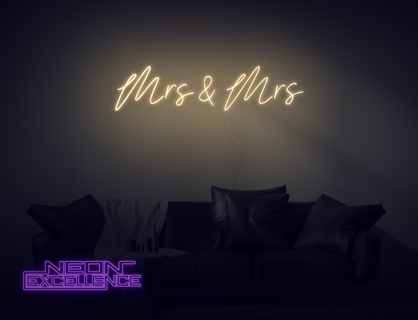 Mrs & Mrs LED Neon Sign