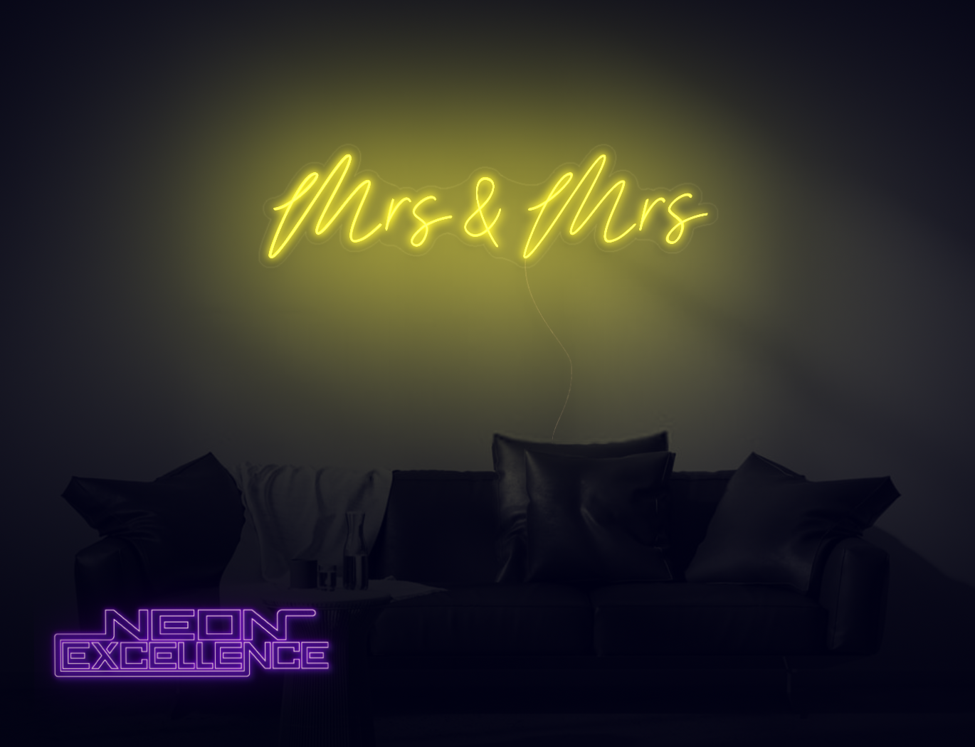 Mrs & Mrs LED Neon Sign
